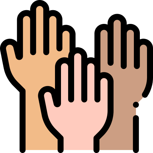 Support black lives matter supporter empowerment icon