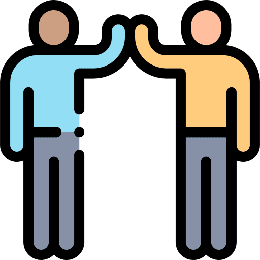 Friendship win partnership lead icon