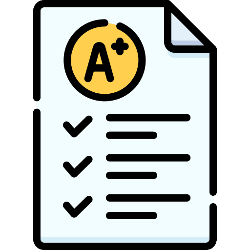 Exam digital learning grades exam icon