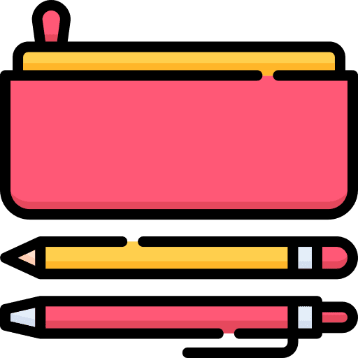 Pencilcase pencilcase school bus school supplies icon