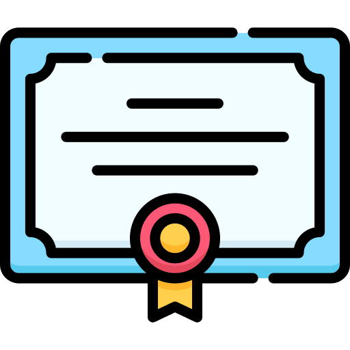 Diploma award certification education icon