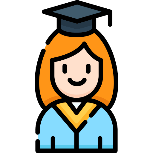 Graduate personal degree college icon