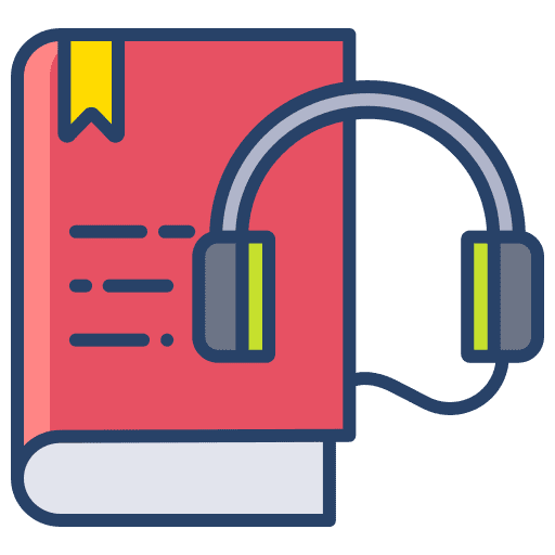 Audio book audio book online course online shop icon