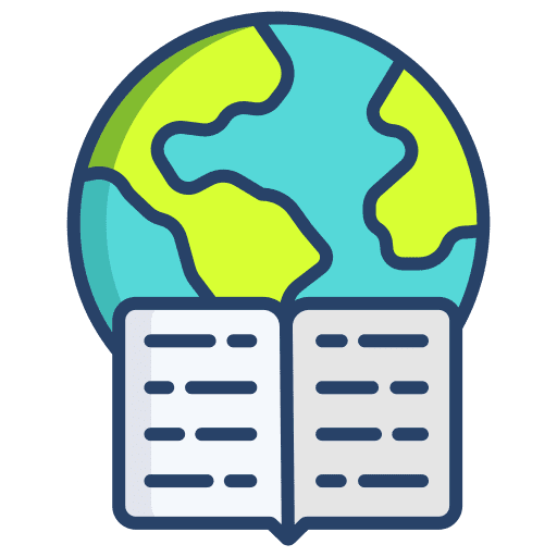 Education globe world geographic icon