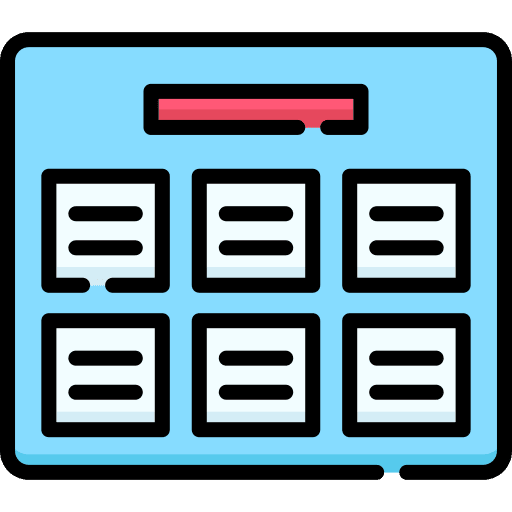 Schedule schedule organization calendars icon