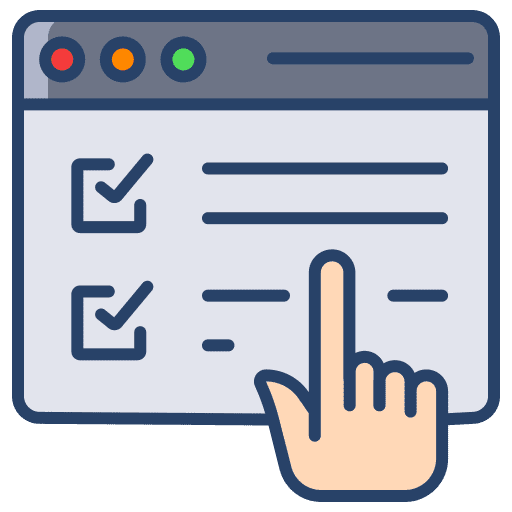 Web enrollment checked web icon