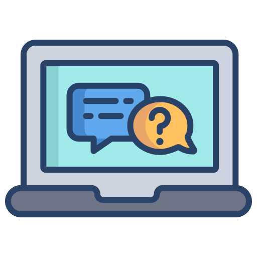 Laptop laptop answer information icon