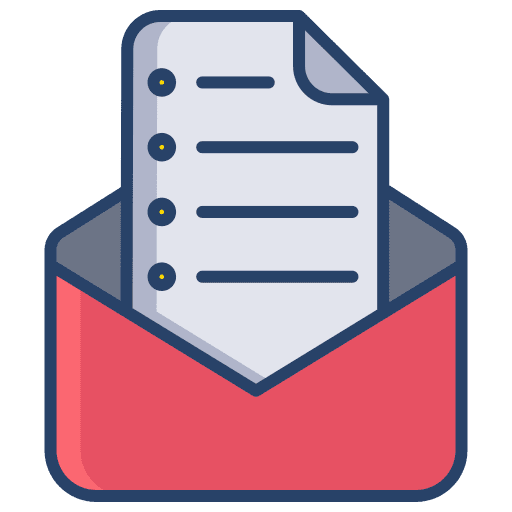 Mail page document mail icon