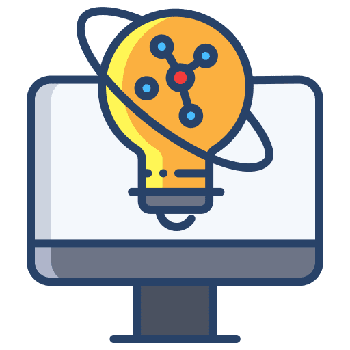 Monitor education designer monitor icon