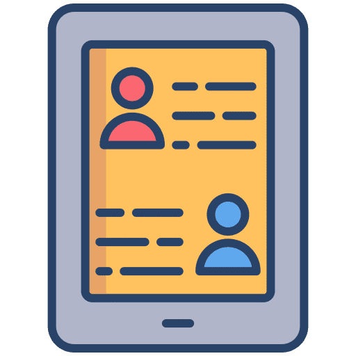 Tablet smartphone tablet education icon