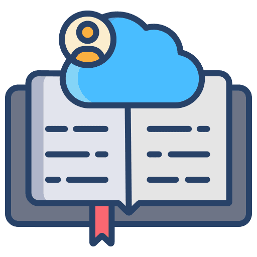 Book storage education book icon