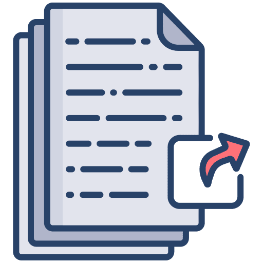 Document interface files and folders file icon