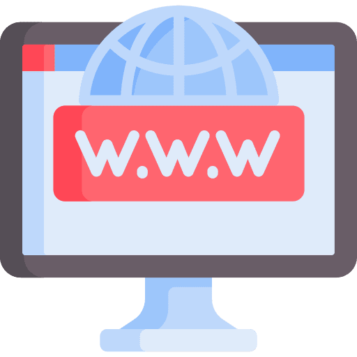 Domain browser search seo and web icon