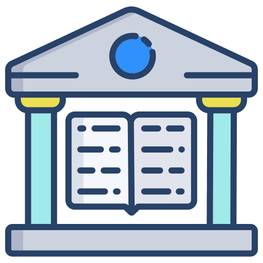 Library literature education book icon