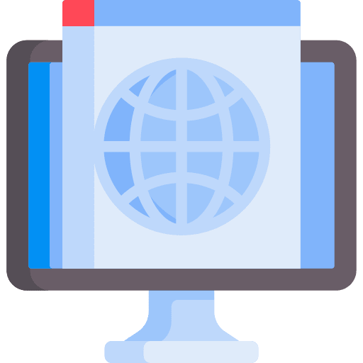 Browser web browser monitor website icon