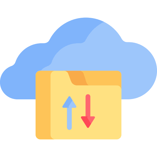 Cloud cloud seo and web database icon