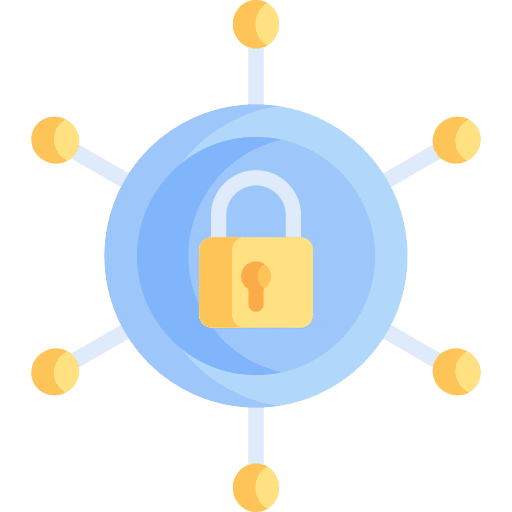 Cyber security locked cyber security secure icon