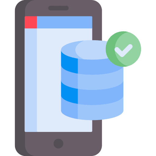 Database electronics phone cellphone icon