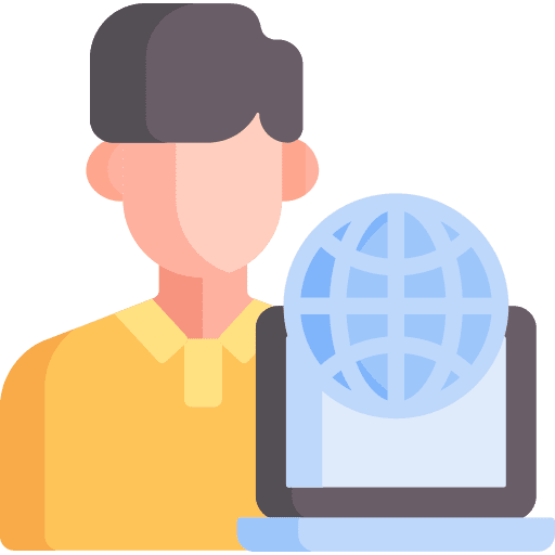 User computer notebook internet icon