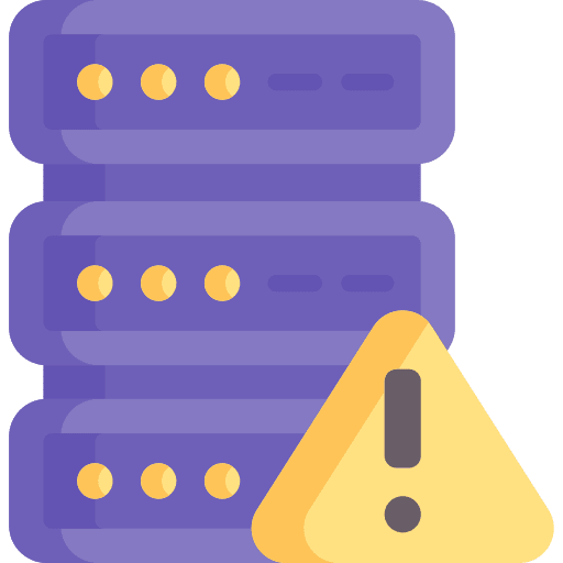 Warning problem error computer icon