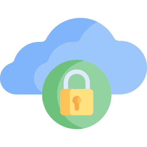 Locked key login security icon