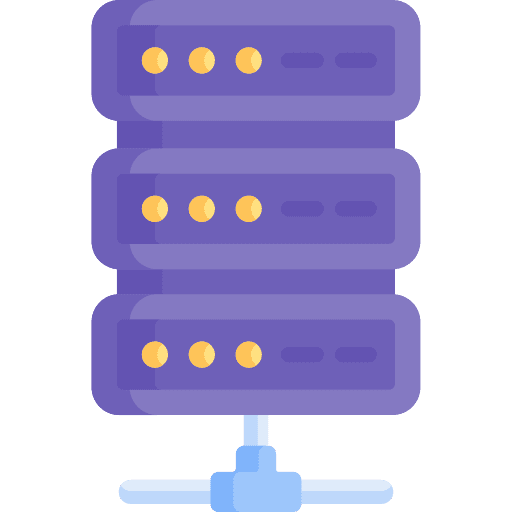 Server files hosting network icon