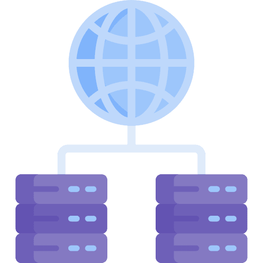 Server technology internet communications icon