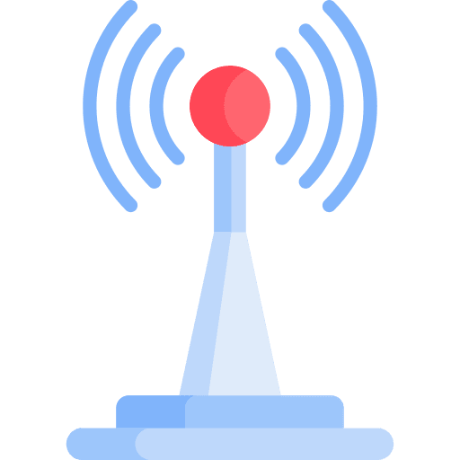 Wireless multimedia connection wifi connection icon