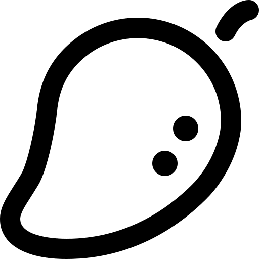 Mango vegetarian healthy food diet icon