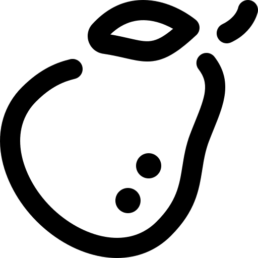 Pear vegan fruit vegetarian icon