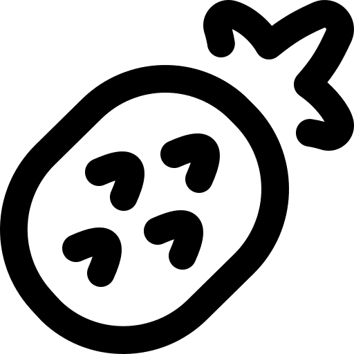 Pineapple food healthy food vegan icon