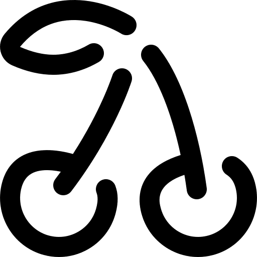 Cherry diet food and restaurant cherry icon