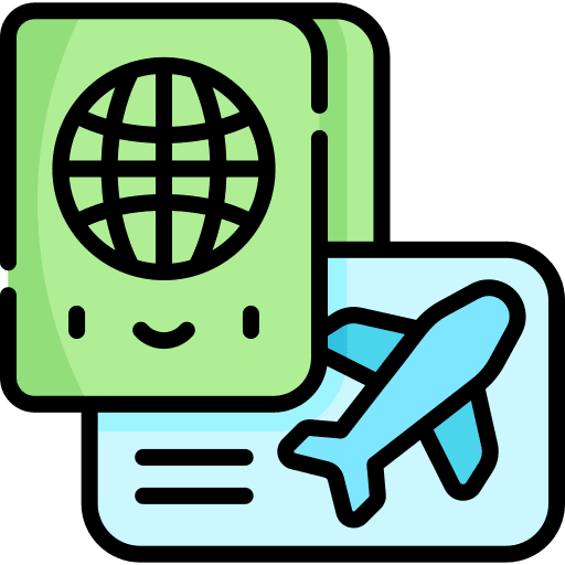 Passport passport identity document icon