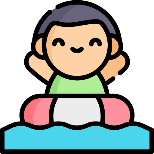 Rubber ring entertainment float summer icon