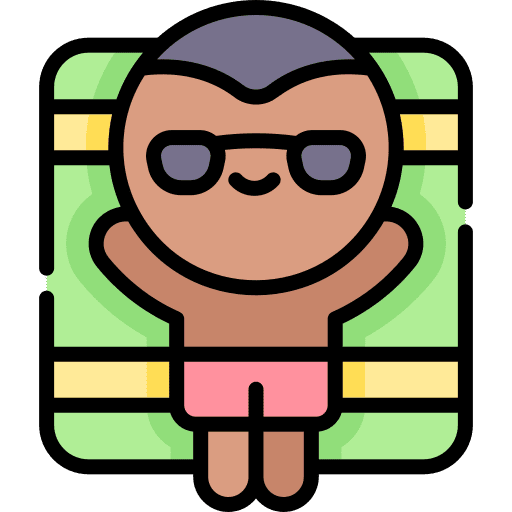 Sun tanning sun summer icon