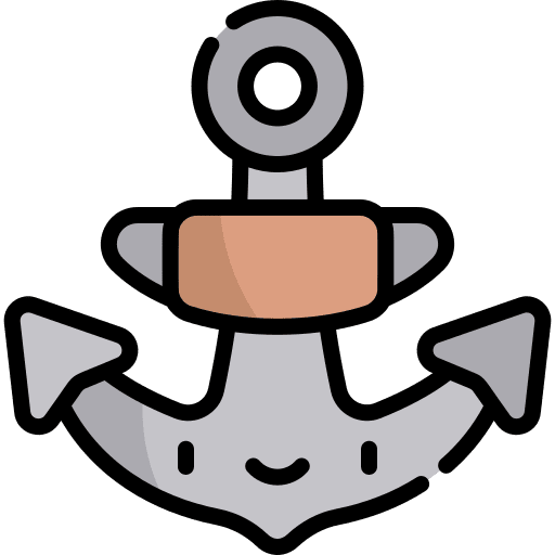 Anchor sailor ferry boat ship icon
