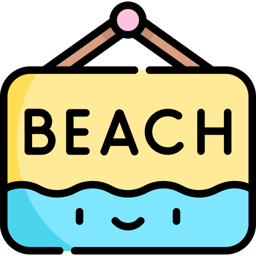 Beach vacations holidays summer icon