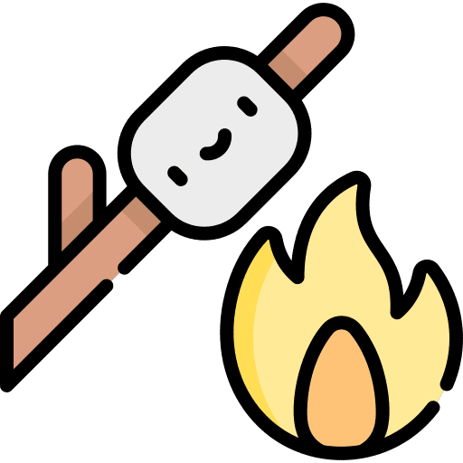 Marshmallow marshmallow nature fire icon