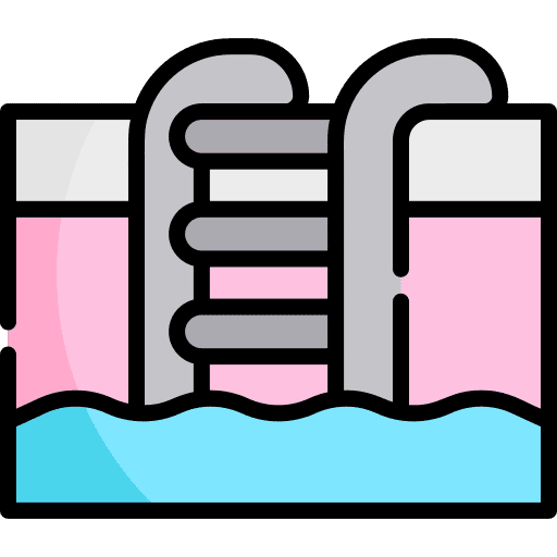 Swimming pool hotel hot pool water icon