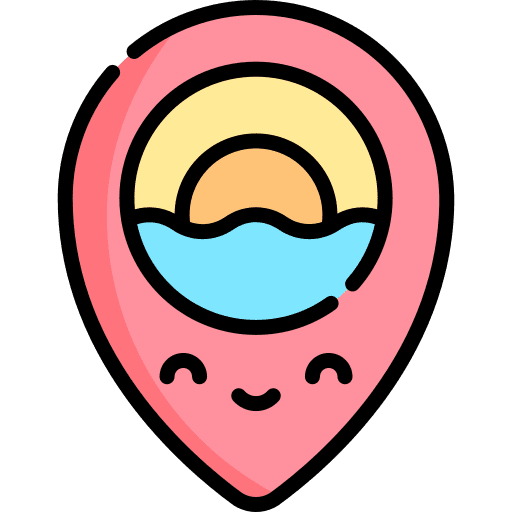 Beach placeholder maps and location holidays icon