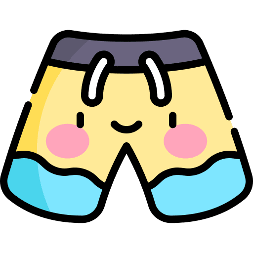 Short fashion masculine trousers icon