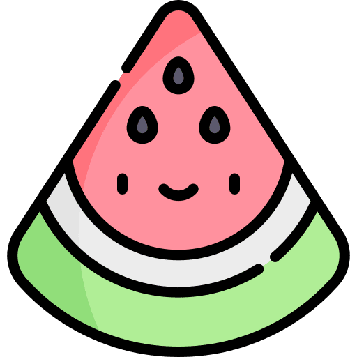 Watermelon fruit vegetarian vegan icon