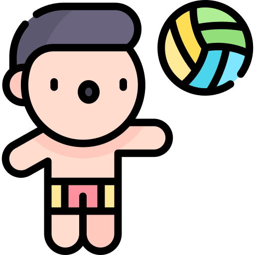 Beach volleyball sports and competition multisports sportive icon