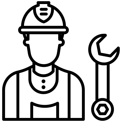 Plumber plumb plunger professions and jobs icon