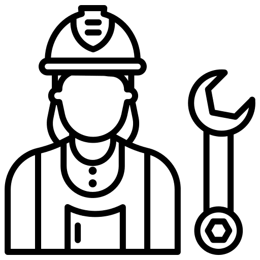 Plumber pipes construction and tools plumb icon