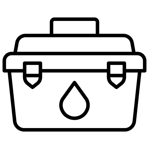 Tool box plumbing pipes plumb icon