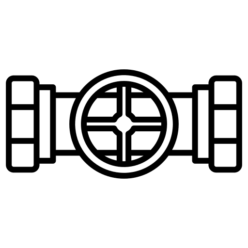 Valve pipeline tools construction and tools icon