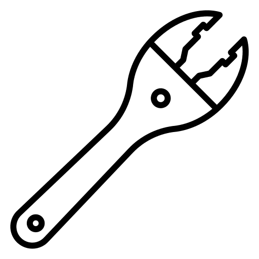 Wrench plumber service construction and tools icon