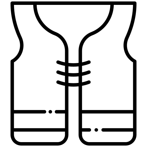 Vest labor construction and tools preserver icon