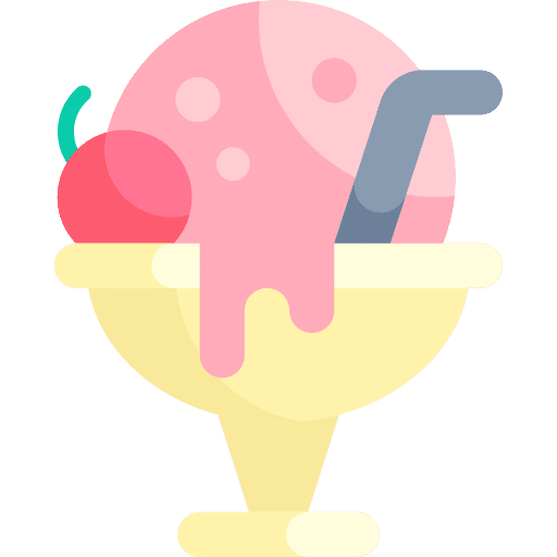 Ice cream bowl food and restaurant ice cream icon